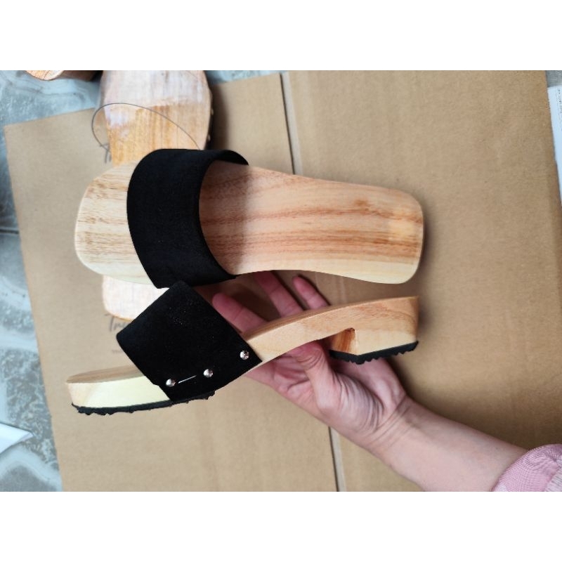 guốc mộc nữ,kiểu xưa cao 3phân