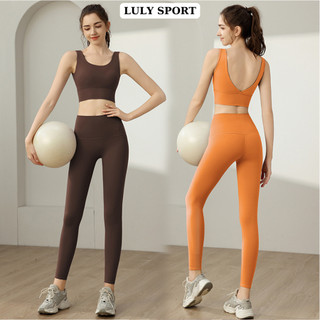  Bộ Tập Gym Yoga LULY SPORT Có Bra Đệm Ngực May Liền Hàng QC Mềm Mịn,Co Giãn Tốt,Thấm Hút Mồ Hôi 