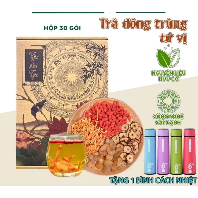 ( Mua 1 Tặng 1 ) Mua 1 Sét 30 Gói Tặng 1 Bình Thủy Tinh