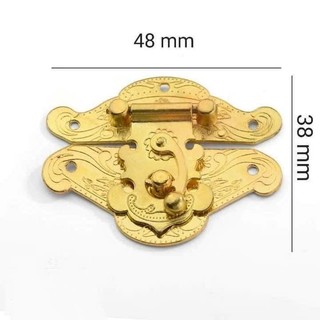 Khóa hộp cổ điển cho hộp quà, túi xách (48x:38mm/2 bộ)