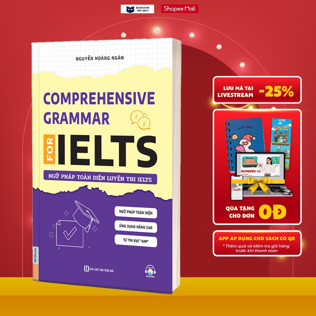 Sách - Ngữ pháp toàn diện luyện thi IELTS - Comprehensive Grammar For IELTS