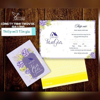 20 Thiệp Mời Tân Gia có sẵn ghi tay