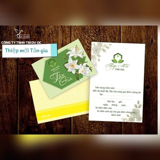20 Thiệp Mời Tân Gia có sẵn ghi tay