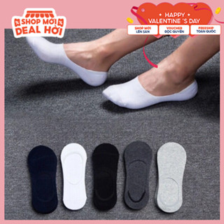 Tất Lười - Vớ lười Nam - Nữ, Tất Lười Đi Giày Lười Có Đệm Cao Su Chống Trượt Gót Chân