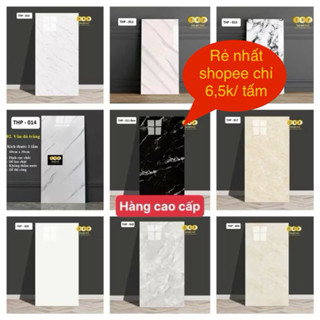 combo 50 tấm PVC Vân đá có keo sẵn khổ 30-60cm