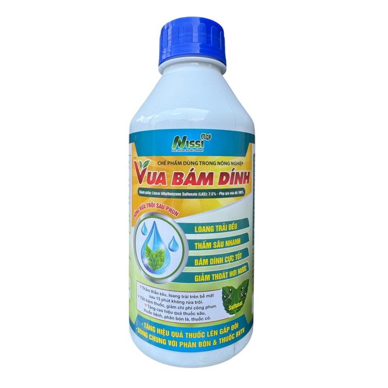 VUA BÁM DÍNH (Chai 1lít) Loang Trãi, Bám Dính, Thấm Sâu, Tăng Hiệu Quả Khi Phun