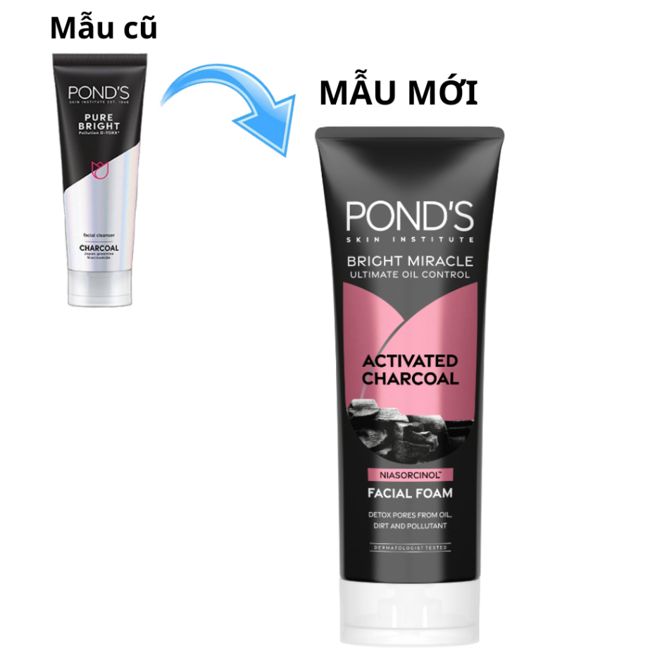 Sữa rửa mặt Ponds Bright Miracle đen (100g)
