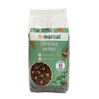 Đậu lăng Markal 500g hữu cơ (Đậu lăng xanh/ Đậu lăng đỏ cam san hô)