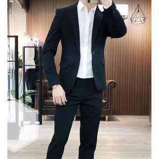 [Mua 1 được 6] Bộ vest 1 cúc bao gồm 1 áo, 1 quần tặng kèm cà vạt, bông lúa và 2 quần sịp (bộ vest chú rể...)