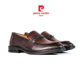 [New] Giày lười nam Pierre Cardin chất liệu da bò thật cao cấp, họa tiết khóa kim loại, đế cao su đúc 799