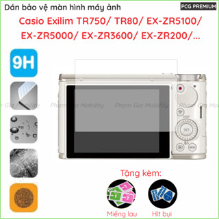 (Mua 1 tặng 1) Dán cường lực màn hình Casio Exilim EX TR750/ TR80 ZR5100/ ZR5000 ZR3600 ZR200 ZR300 ZR1800 ZR1000 ZR50