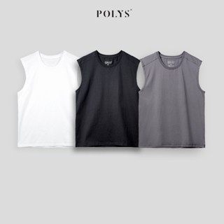 Áo Thun Tanktop, Áo Ba Lỗ Cotton 2 Chiều Dày Dặn, Hút Mồ Hôi, Form Oversize, Áo TANK TOP POLYS