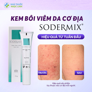 Kem Bôi Viêm Da Cơ Địa Sodermix Hỗ Trợ Ngứa Ngáy, Da Khô, Eczema, Chàm Sữa, Tổ Đỉa - Chính Hãng Nhập Pháp