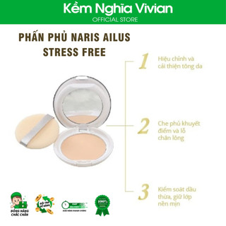Phấn Phủ Naris Ailus Stress Free (MP8008 MP8009 MP8010)