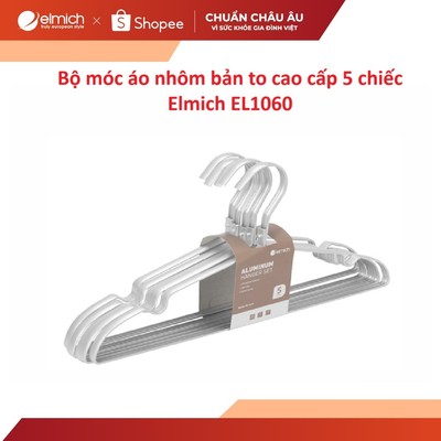 Bộ móc áo nhôm bản to cao cấp 5 chiếc Elmich EL1060
