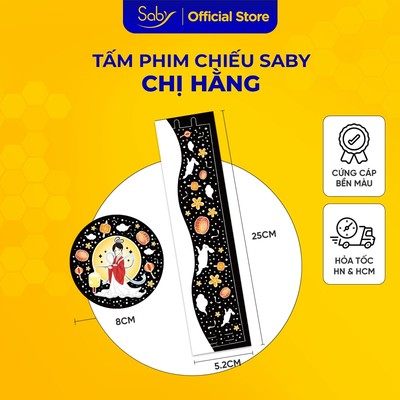 Tấm phim chiếu Saby hình Chị hằng Trung thu cho đèn ngủ chiếu sao Saby Dreamz và Saby Stories