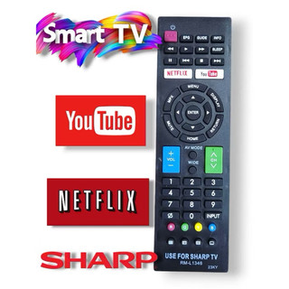 REMOTE ĐIỀU KHIỂN TIVI SHARP SMART RM-L1346 KHÔNG HỘP