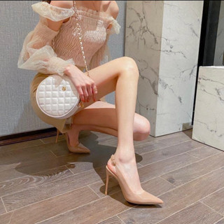 cao gót min bít mũi hở gót - giày cao gót Calla cao 8-10cm