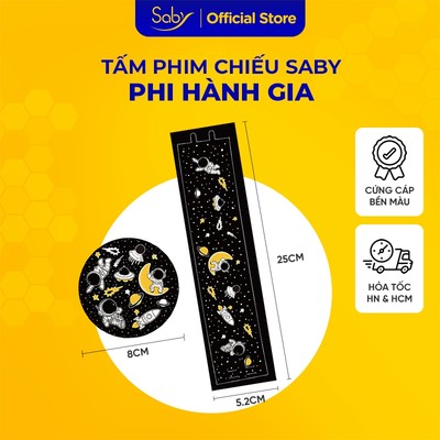 Tấm phim chiếu Saby hình Phi hành gia, phim chiếu cho đèn chiếu sao Saby Dreamz và Saby Stories