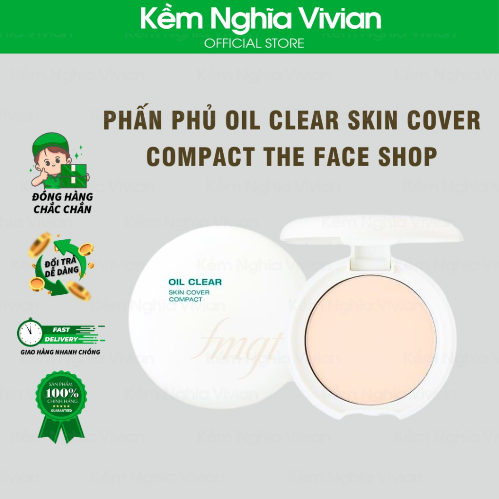 Phấn phủ kiềm dầu Oil Clear Skin Cover Compact The Face Shop (MP9189)