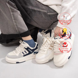  QQ09 Giày thể thao nam nữ cao cấp Warrior nâng đế họa tiết bông lúa 