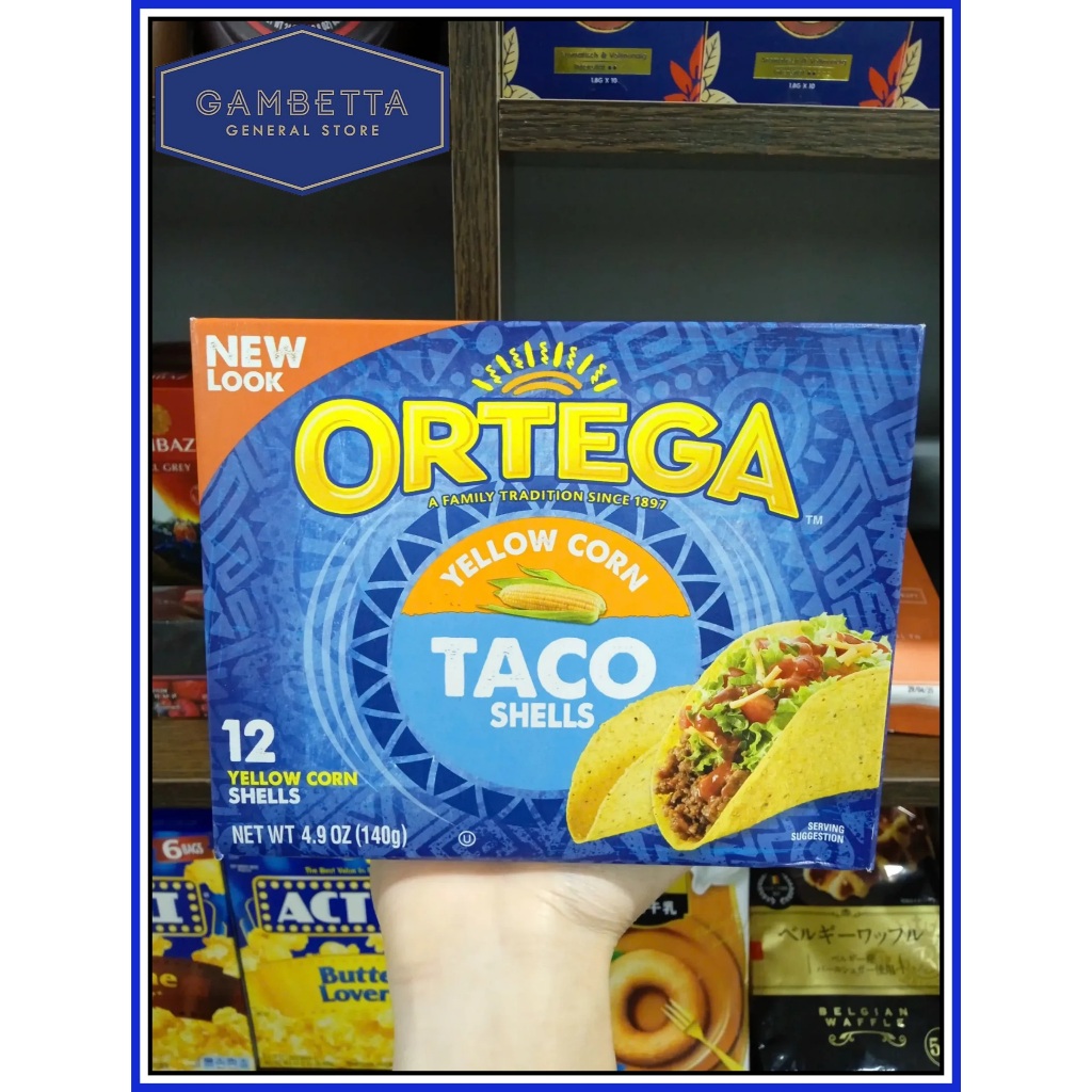 Vỏ Bánh Taco Bột Ngô Vàng Ortega Yellow Corn Taco 12 Shells