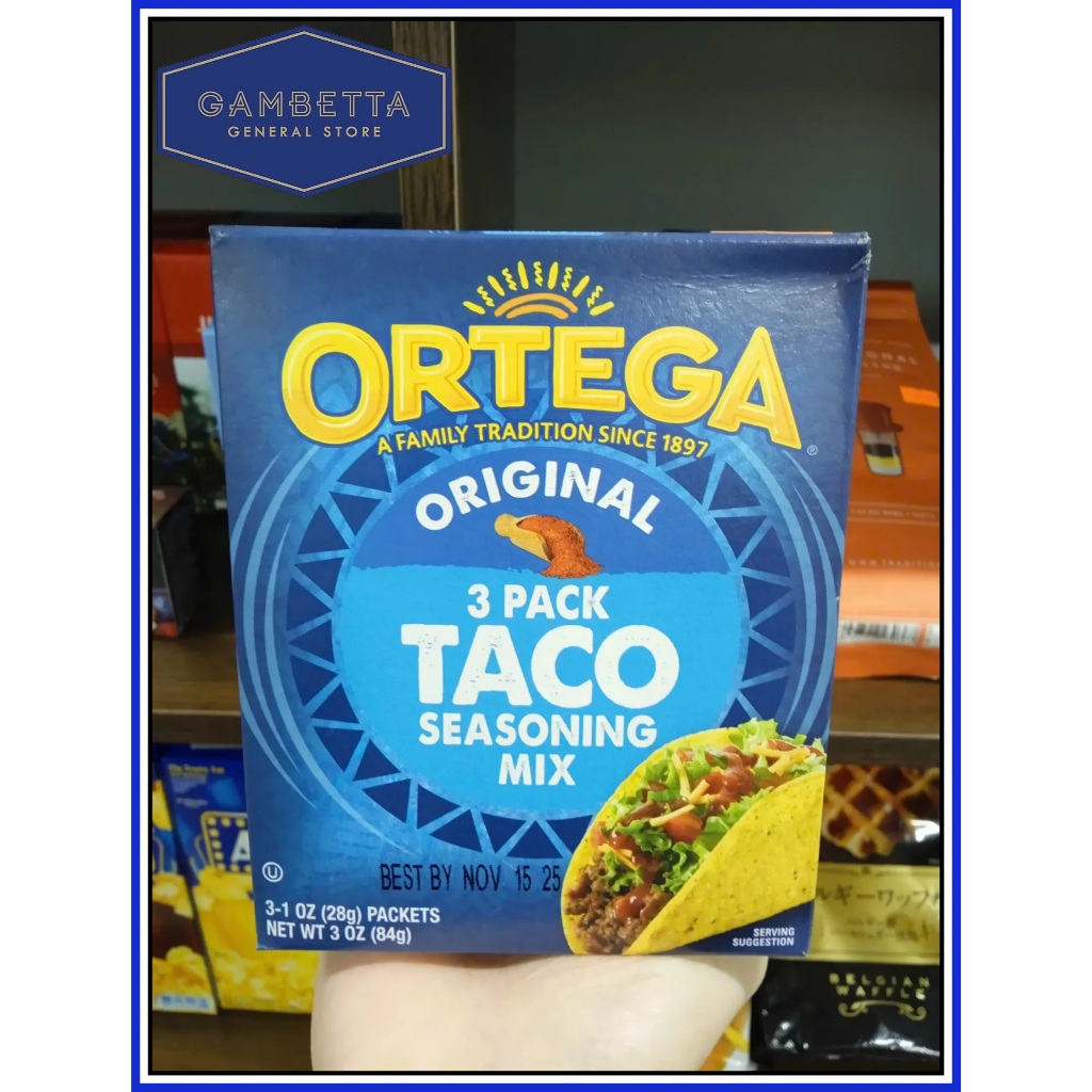 Bột Gia Vị Taco Ortega Original Taco Seasoning Mix 3 Gói