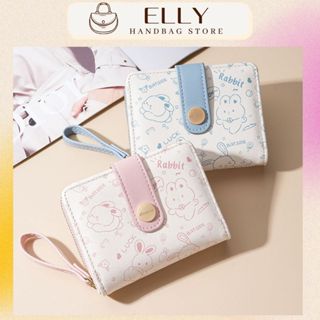 Ví nữ cầm tay, ví ngắn họa tiết mèo xinh xắn chất liệu da cao cấp nhỏ gọn dễ thương