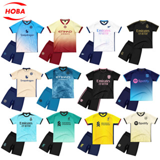 Bộ quần áo bóng đá trẻ em đồ đá banh cho bé các câu lạc bộ mới 25/26 vải thun lạnh TESV