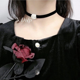 Choker hoa hồng sang chảnh- nhiều mẫu đẹp và lạ