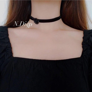 Choker hoa hồng sang chảnh- nhiều mẫu đẹp và lạ