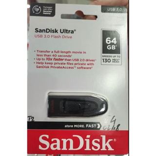 USB 3.0 64GB SANDISK ULTRA FIT CZ48 Đen
