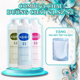 Combo 3 chai S1 - S2 - S3 (AHA - BHA - Lotion) - Tặng 50g Bột Mặt Nạ Dẻo (Hàng Chính Hãng)