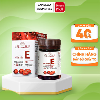Vitamin E Đỏ Nga Mirrolla Viên Uống e đỏ nga Chính Hãng Nga loại 400 mg