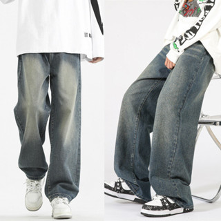 Quần Jean Nam Nữ Unisex FORM ỐNG RỘNG WASH Màu RETRO MIAA , Quần bò nam dáng rộng BIGSIZE MÀU HOT TREND 2024