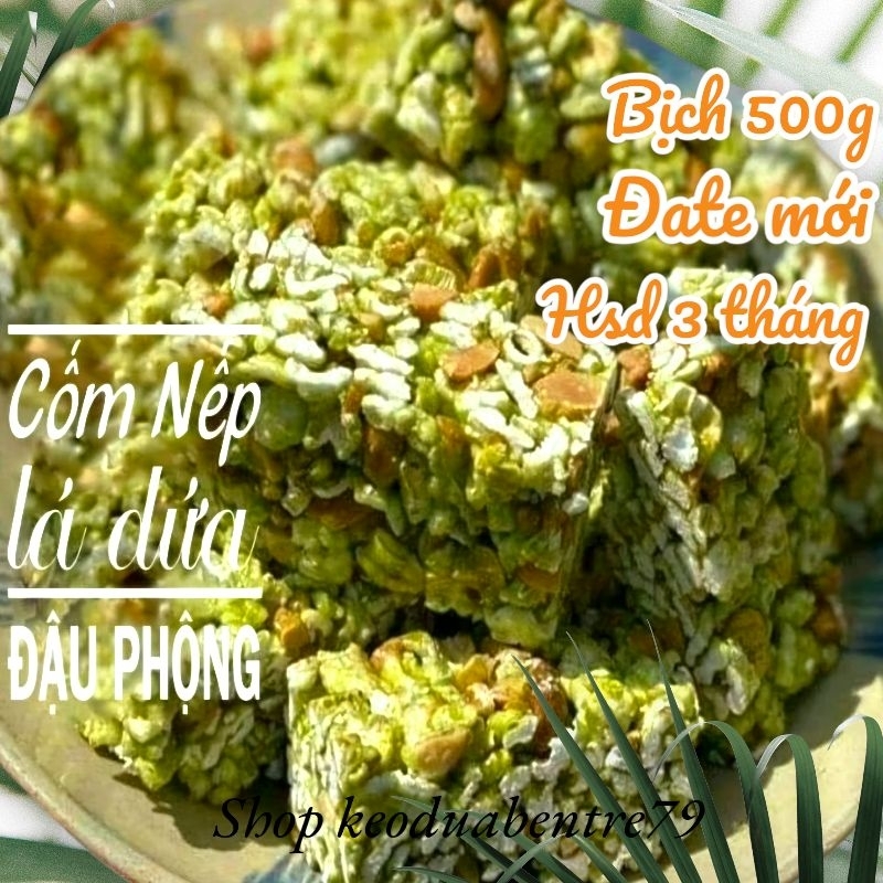 Cốm nếp dứa Lâm An (bịch 500g)