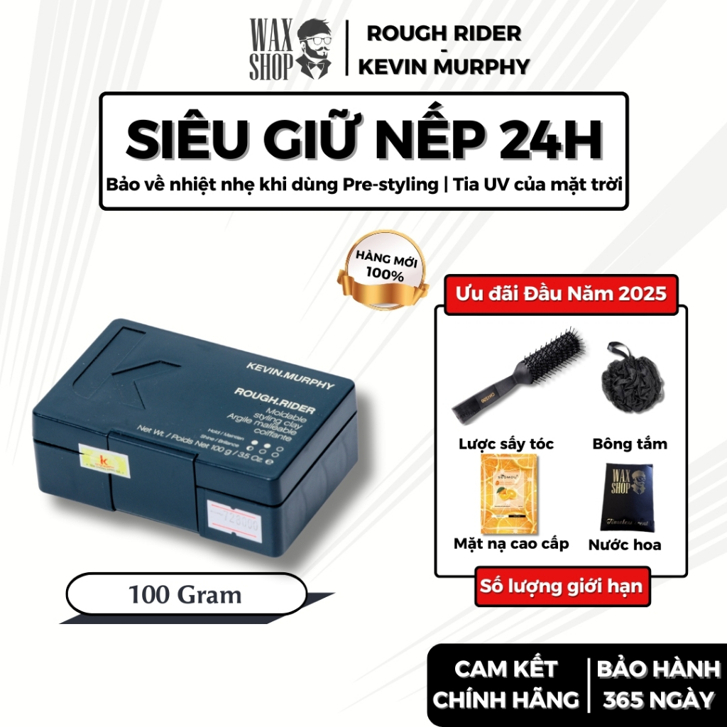 Sáp vuốt tóc nam cao cấp Rough Rider Kevin Murphy chính hãng keo wax giữ nếp tóc - Waxshop - C2
