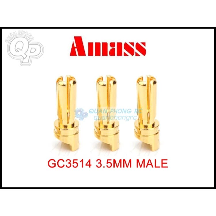 Jack chuối motor 3.5mm (3 cái/set) dành cho máy bay điều khiển