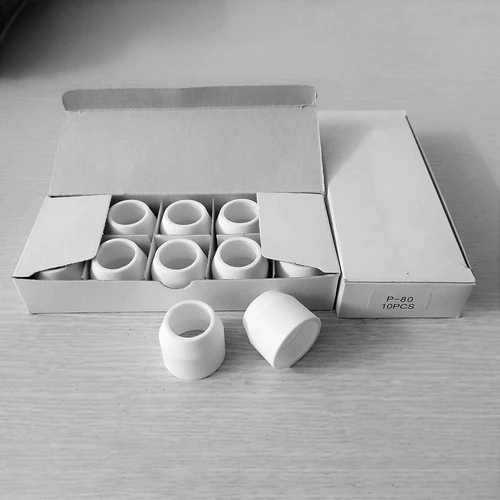 ( 5 cái) Sứ cắt plasma P80 ,Chụp bảo vệ bép cắt P80 Plasma- Chụp bảo vệ dùng cho mỏ cắt P80( 1 cái)