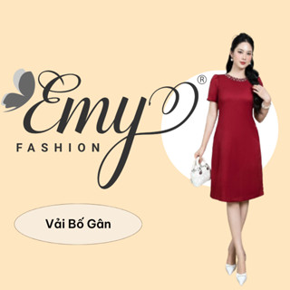 Đầm EMY EM7422 Suông Đỏ Hạt Cổ