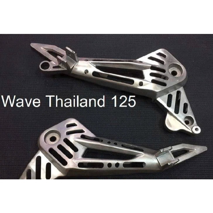 gác chân phay lỗ mẫu  đùi gà xe máy wave 125 thái