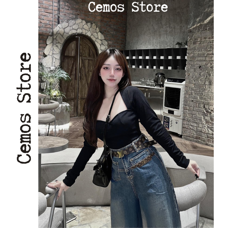 Áo thun tăm cổ lượn có mút ngực, Áo thun tăm có mút ngực | BigBuy360 - bigbuy360.vn