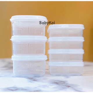 Set 3, 4 hộp nhựa nhí 100ml , 200ml nakaya nhật bản