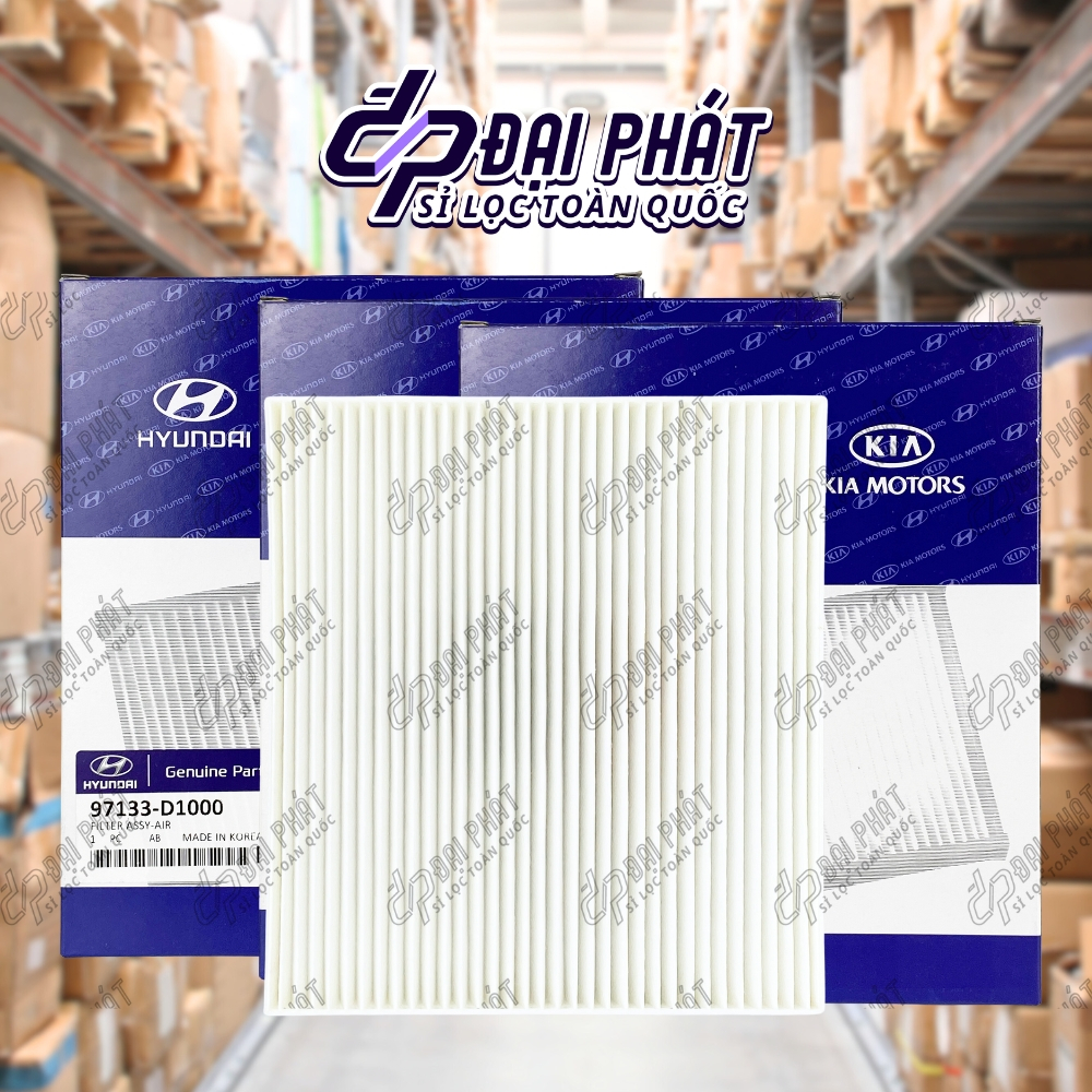 Lọc gió máy lạnh, lọc điều hòa Accent (18-23), Tucson (16-23), Sonet, Kona, Carens Mã: 97133D1000/97