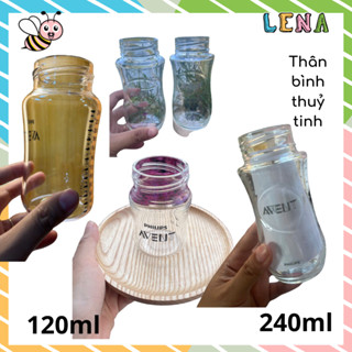 Thân Bình Avent Thủy Tinh Cao Cấp – Chịu Nhiệt, Không Chứa BPA dung tích 125ml/ 240ml