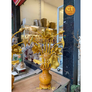Hoa Sen Gỗ Cao 67cm
