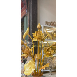 Hoa Sen Gỗ Cao 67cm
