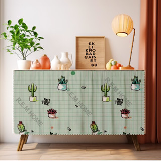 Rèm Dán Bếp, Rèm che tủ bếp, kệ bếp Tiện Lợi R.E.M HOME Chống bụi, Decor phòng bếp tiện lợi