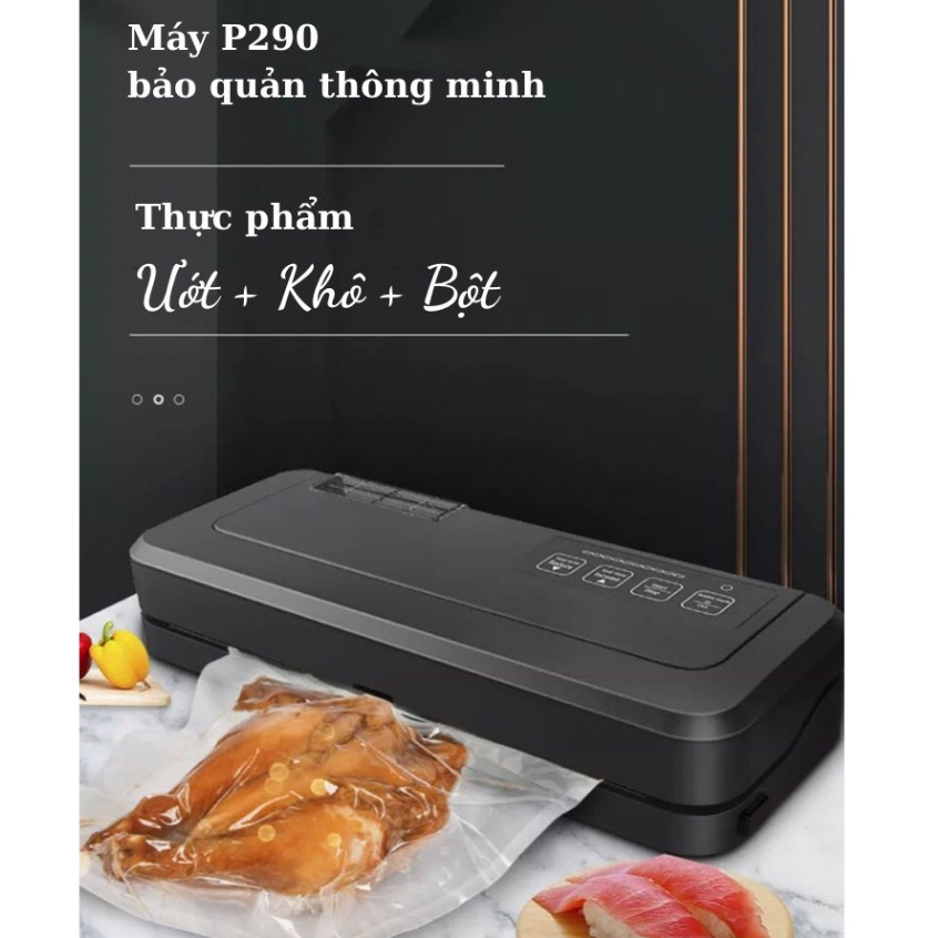 Máy hút chân không kiêm hàn miệng túi P280, P290 không kén túi