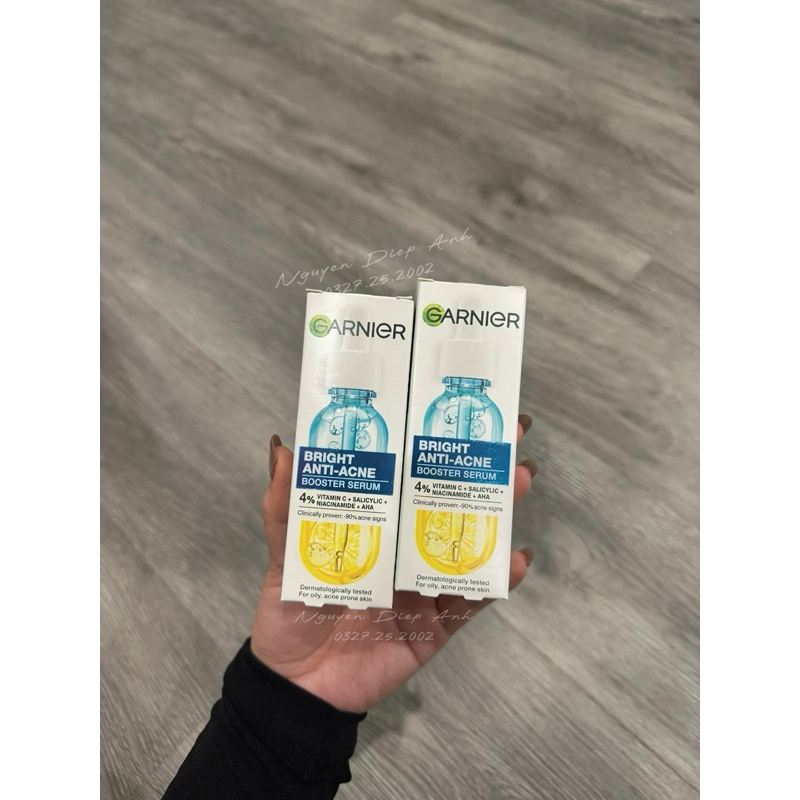 [chính hãng] Serum Garnier giảm mụn mờ thâm cho da dầu